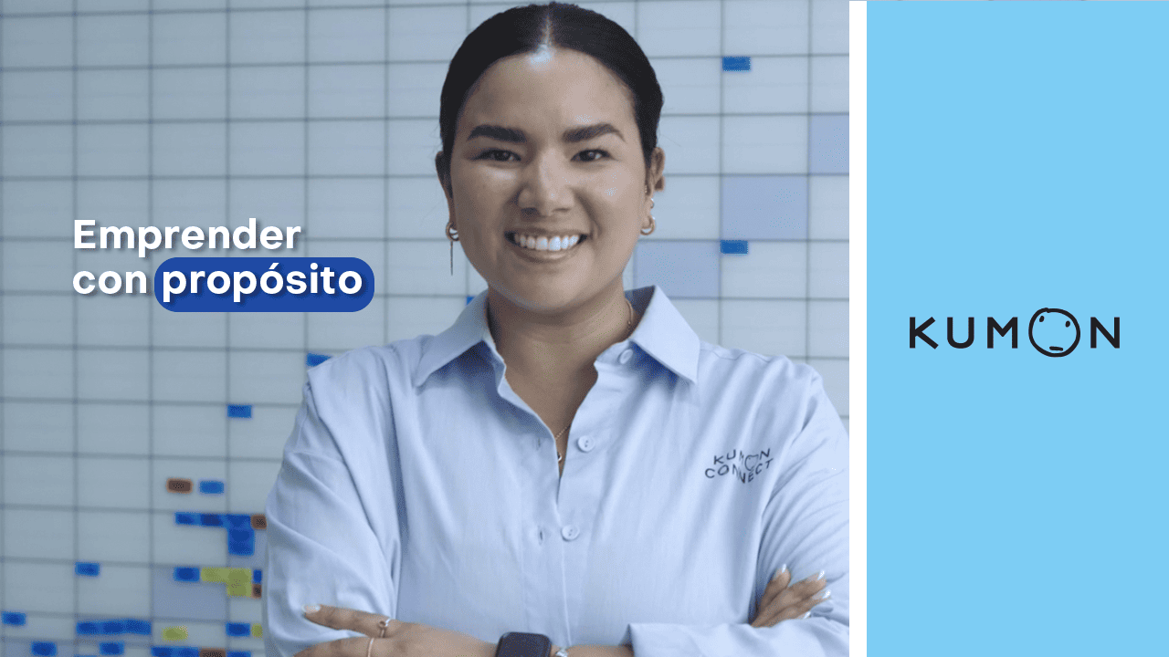 Foto de perfil de una orientadora Kumon sonriendo y hablando sobre emprender con proposito-Uruguay