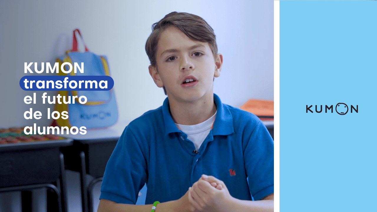 Alumno en un centro Kumon hablando sobre cómo Kumon ha cambiado su vida